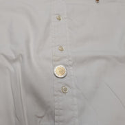 Chemise Ralph Lauren blanche logo marron taille XL #2817