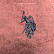 Chemise U.S. Polo Assn M Bordeaux Uni Slim Fit Logo Brodé Poche Coton