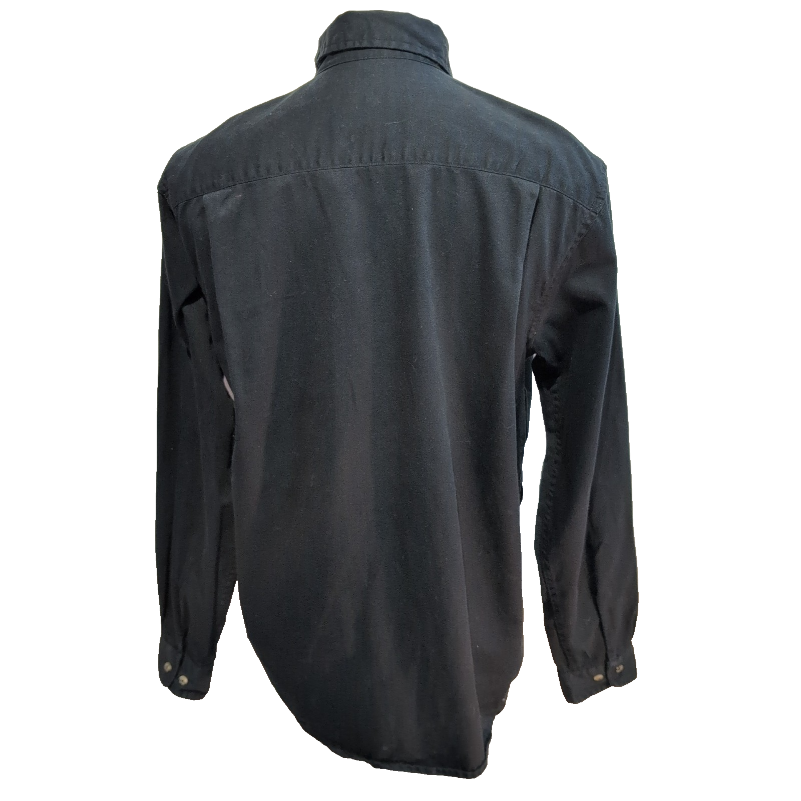 Chemise Wrangler Noire 100% Coton Manches Longues 2 Poches Rabat Taille M