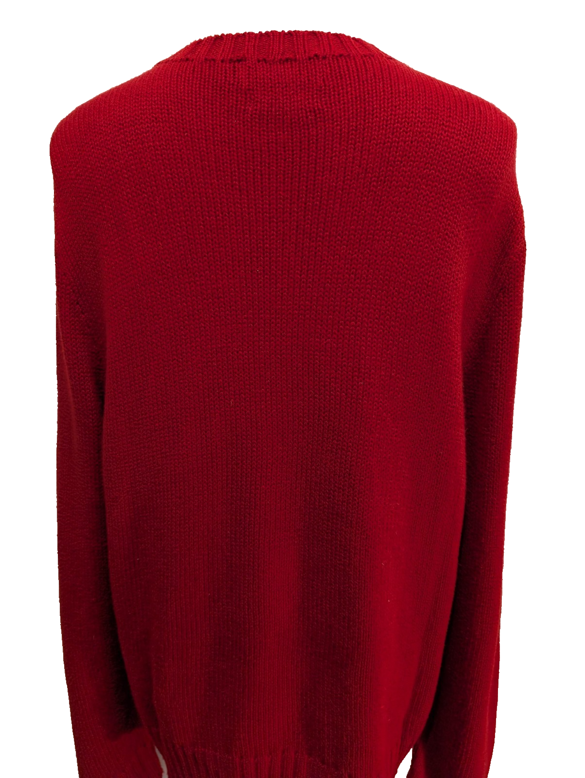 Pull Polo Ralph Lauren Rouge Logo Bleu Marine - 100% Coton - Taille XXL