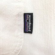 Chemise Patagonia M Blanc 100% Coton Organique Poche Manches Courtes