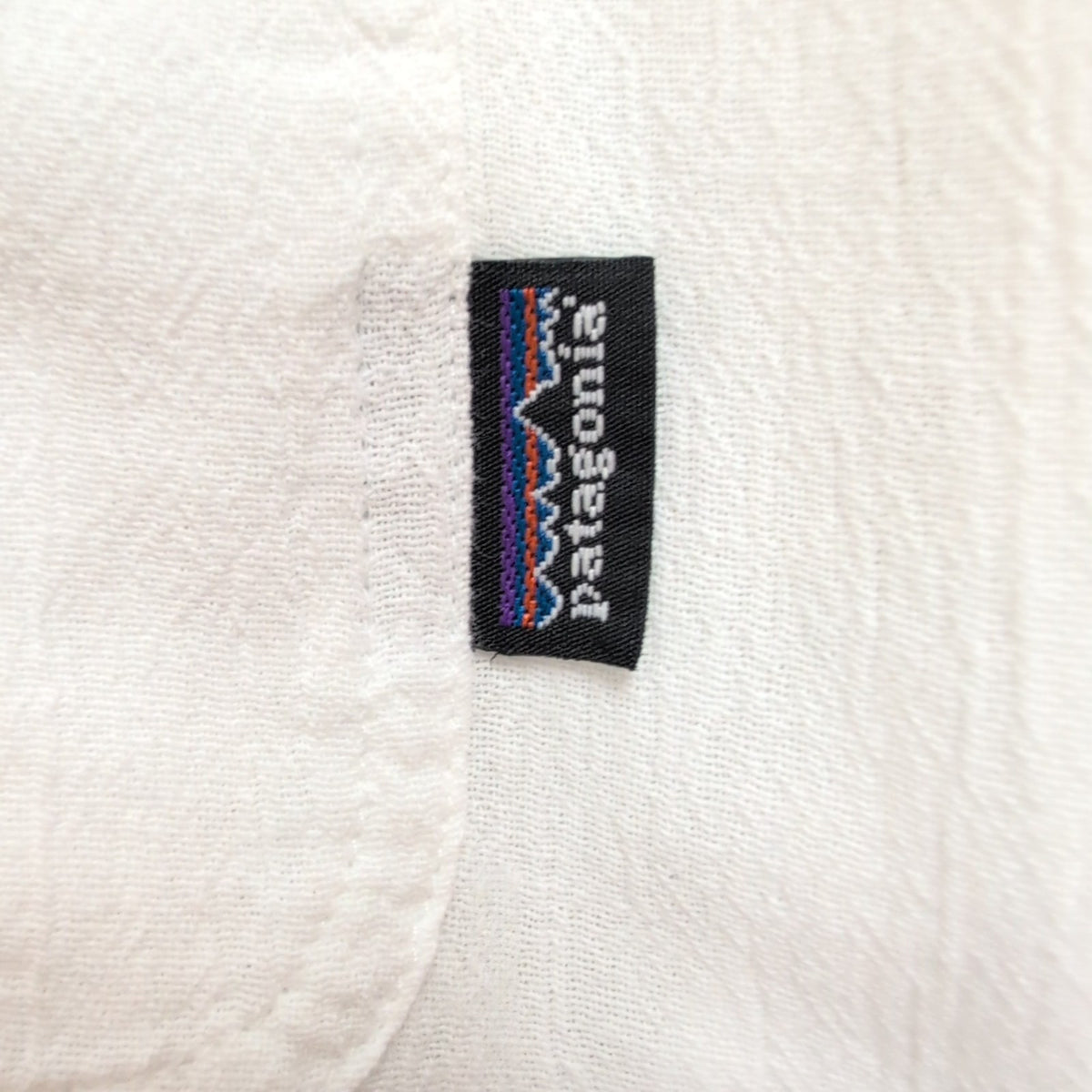 Chemise Patagonia M Blanc 100% Coton Organique Poche Manches Courtes