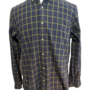 Chemise RALPH LAUREN Carreaux Bleu Marine et Jaune - Taille M