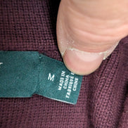 Gilet boutonné Lauren Ralph Lauren Femme coton et nylon bordeaux Taille M