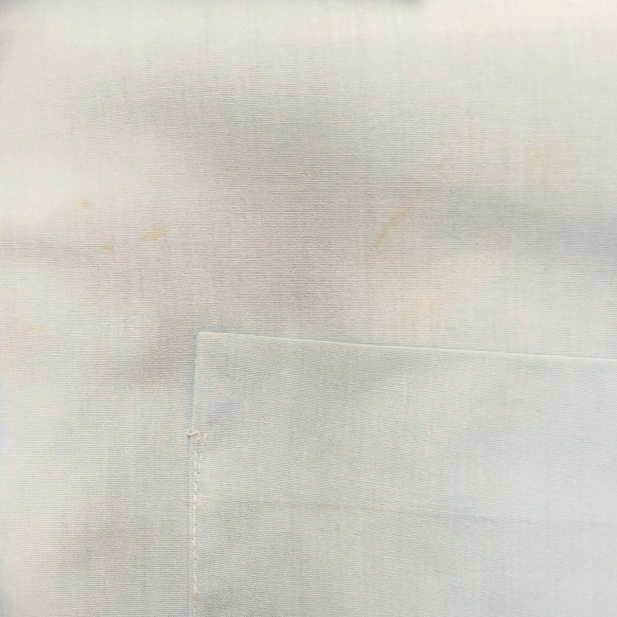 Chemise Bonaire Vintage 70s Bleu Col Pointe Permanent Press Taille L
