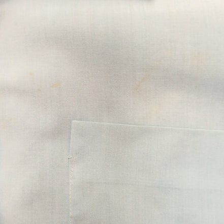 Chemise Bonaire Vintage 70s Bleu Col Pointe Permanent Press Taille L