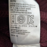 Pull Levi's Unisexe Taille M Bordeaux Grenat Col Rond Maille Fine
