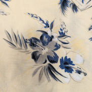 Chemise Hawaïenne XL 100% Viscose Jaune Cocktails Voiliers Fleurs