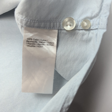 Chemise Lacoste Vintage XL Bleu Clair Regular Fit Poche manches courtes