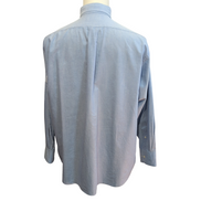 Chemise Chaps bleu clair coton Oxford manches longues 1 poche L XL