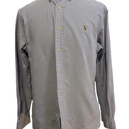 Chemise Ralph Lauren L Lilas Oxford Custom Fit Shirt Button Down Manches Longues