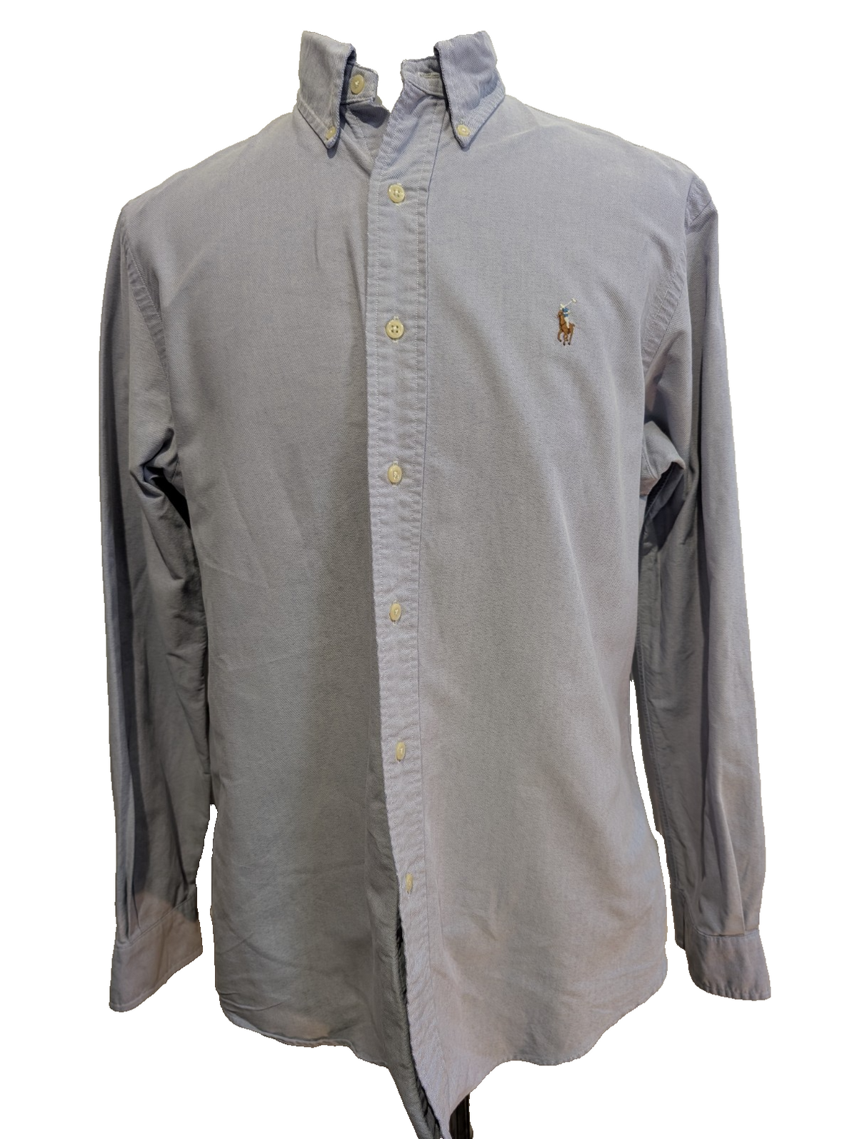 Chemise Ralph Lauren L Lilas Oxford Custom Fit Shirt Button Down Manches Longues