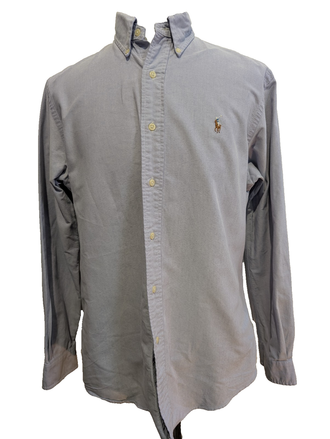 Chemise Ralph Lauren L Lilas Oxford Custom Fit Shirt Button Down Manches Longues