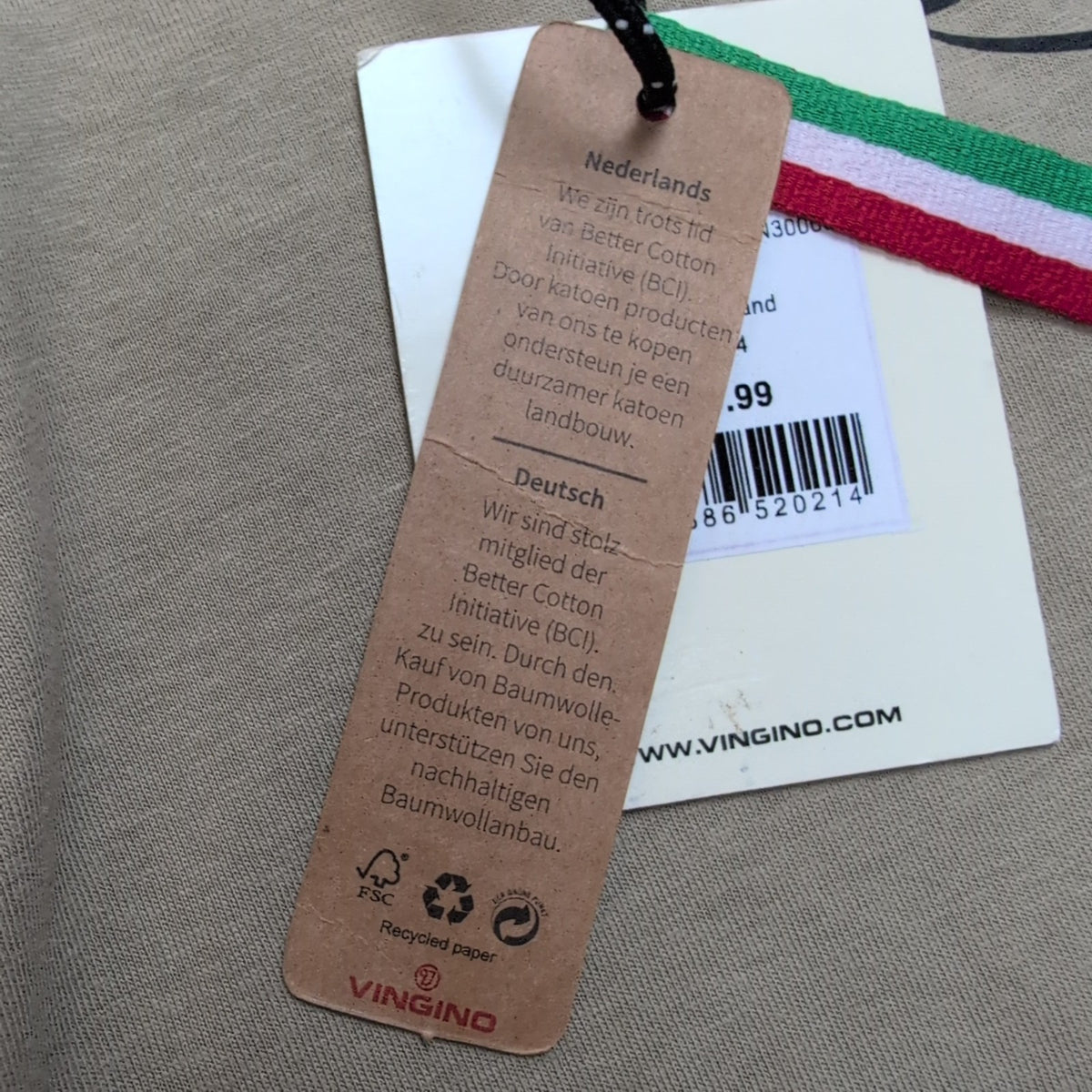 T-shirt Vingino Pro 14/16 Ans 164 Crème Manches Longues Neuf Étiquette