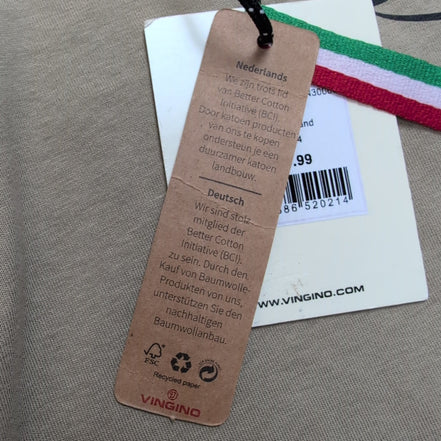 T-shirt Vingino Pro 14/16 Ans 164 Crème Manches Longues Neuf Étiquette