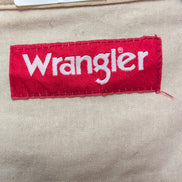 Chemise Wrangler Manches Longues Orange 100% Coton avec Poches Taille M