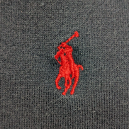 Sweat Polo Ralph Lauren L XL bleu marine logo rouge brodé col rond