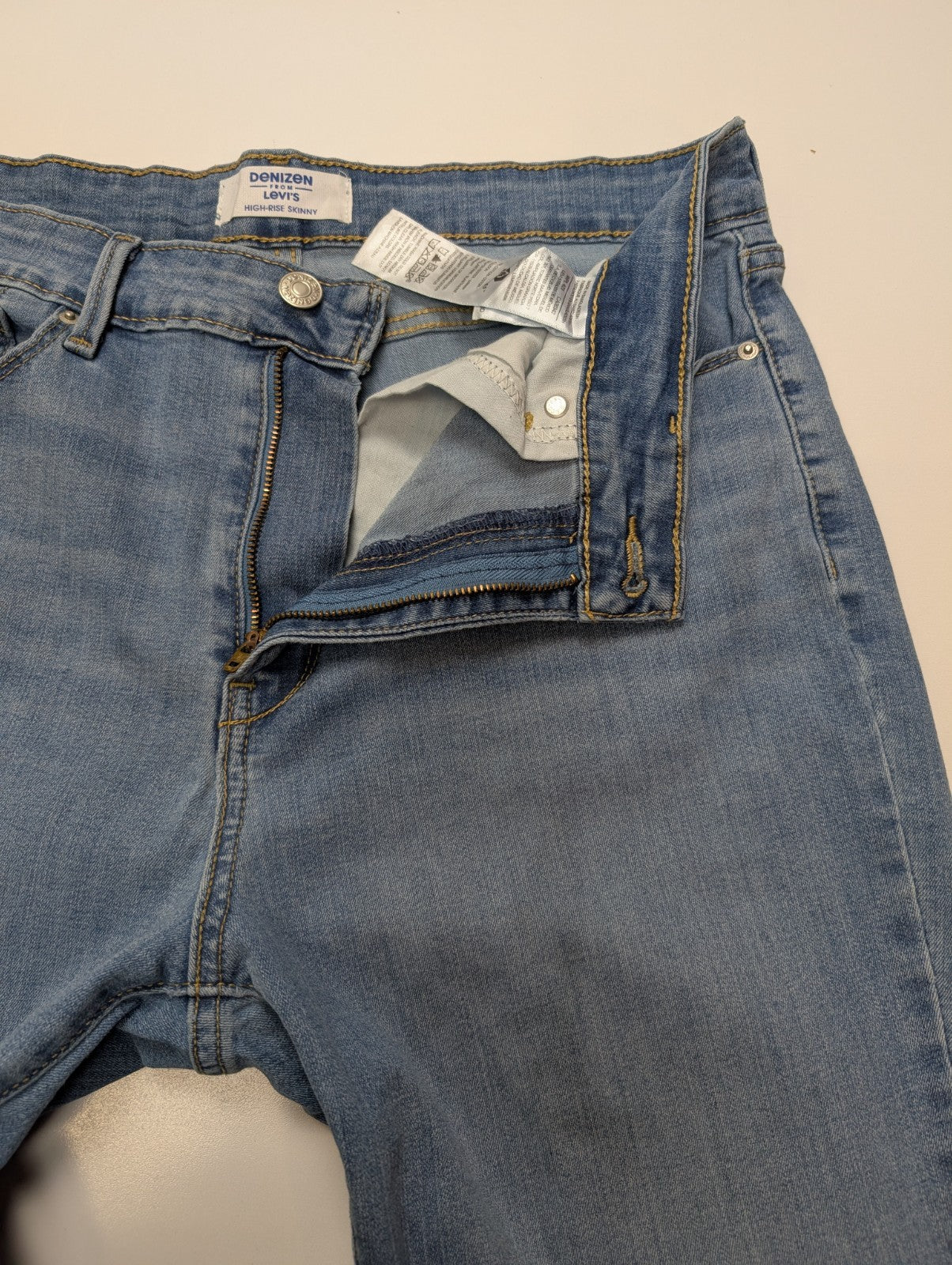 Jean Levi's Denizen Femme Bleu Clair High Rise Skinny W30 L28 T40