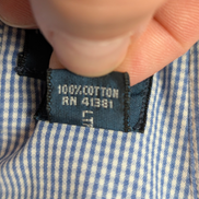 Chemise Polo Ralph Lauren Shirt Blake XL Vichy Bleu Blanc Logo Marine Button Dow