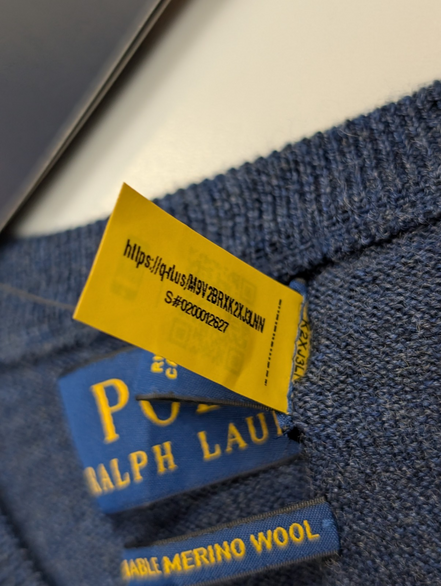 Pull Polo Ralph Lauren Neuf avec Étiquette - 100% Laine Mérinos - Taille XS