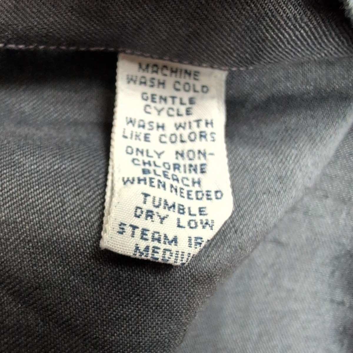 Chemise Ralph Lauren M Lin Soie Gris Anthracite Logo Vert Classic Fit