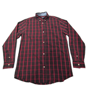 Chemise CHAPS rouge et noire à carreaux taille S (xl 18-20) #75e