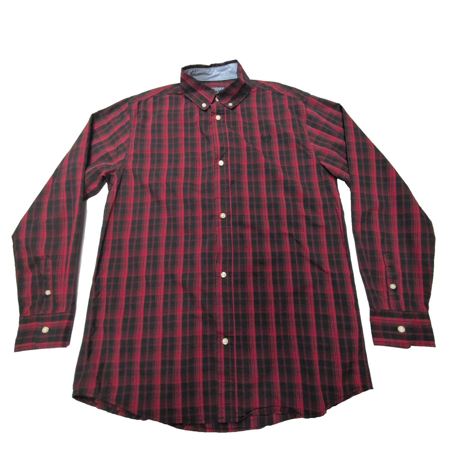 Chemise CHAPS rouge et noire à carreaux taille S (xl 18-20) #75e