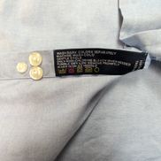 Chemise Nautica 80's 2 Ply Bleu Clair 3XL 4XL Coton manches longues