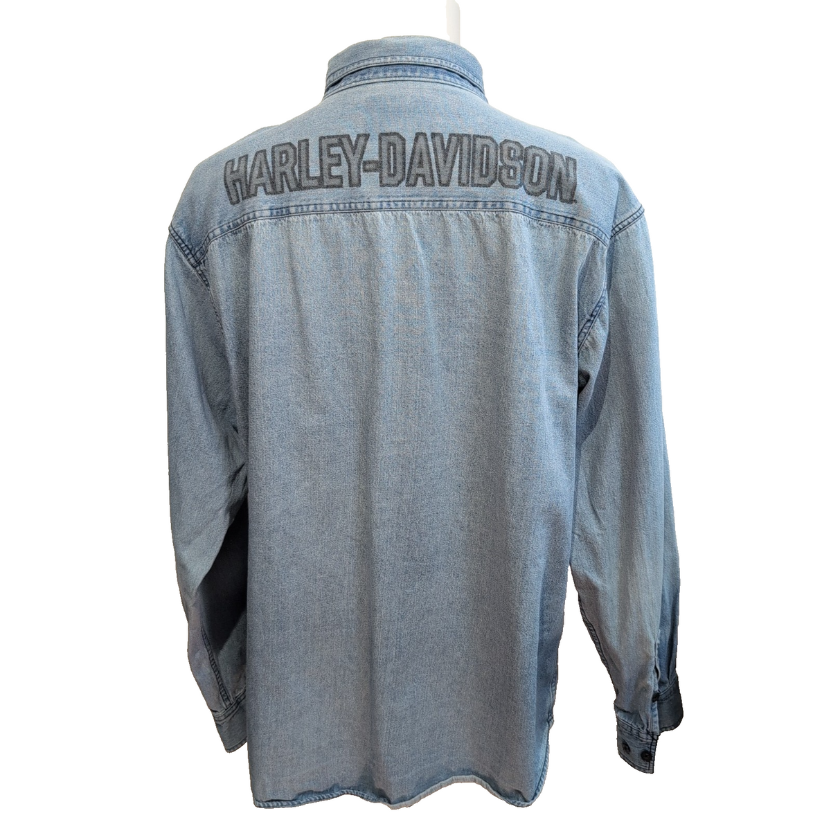 Chemise Harley Davidson Jean XL Dos Imprimé Vintage 100% Coton