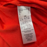 Haut Femme La Redoute Taille S Orange Volants Manches Bouffantes Neuf