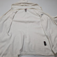 Veste Polaire Microfibre Blanche femme avec Capuche - Taille XL