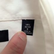 Chemise Tommy Hilfiger Blanche Micro-Motif Gaufré Taille S / M