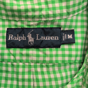 Chemise Ralph Lauren M Verte Carreaux Button Down Shirt 1 poche sans logo