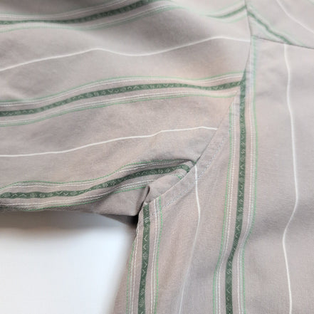 Chemise Patagonia modèle Western coton biologique grise rayures vertes M
