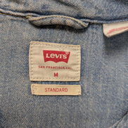 Chemise LEVI'S Western Jean Denim Bleu Manches Longues - Taille M
