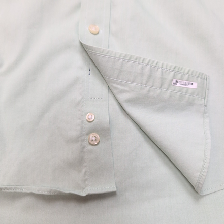 Chemise Land's End XL XXL Vert Supima Pinpoint 100% Coton Tailored Fit