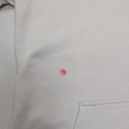 The North Face Sweat à Capuche Blanc Logo Bleu Marine - Taille M Femme