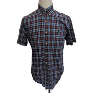Chemise Ralph Lauren Taille S Classic Fit Carreaux Bleu Rouge Manches Courtes