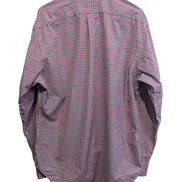 Chemise Ralph Lauren rose et bleue à carreaux logo marine taille L #2551