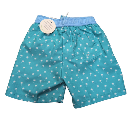 Short de Bain Enfant 5 Ans MR. Swimsters Vert Turquoise Palmier Neuf