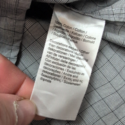 Chemise Lacoste 41 L Slim Fit Gris Carreaux Logo Brodé manches longues