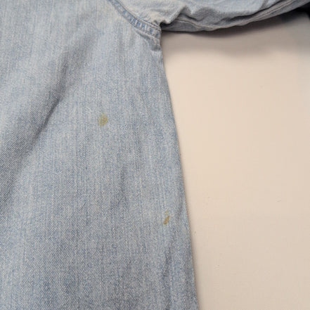 Chemise Levi's XL Jean Bleu 100% Coton 2 Poches Boutons Métal Logo