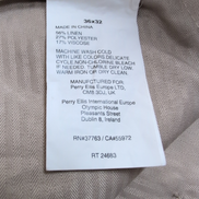 Pantalon Cuba Vera Lin Mélangé Crème Chino Taille W36 L32