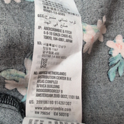 Robe d'été Abercrombie & Fitch S Noire Fleurie 100% Viscose