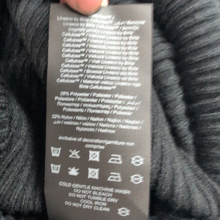 Robe Vero Moda XL Noire Maille Ceinture Manches Longues Neuve Étiquette