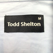 Chemise Todd Shelton M Neuve Étiquette Slim Fit 100% Coton Bleu Unie