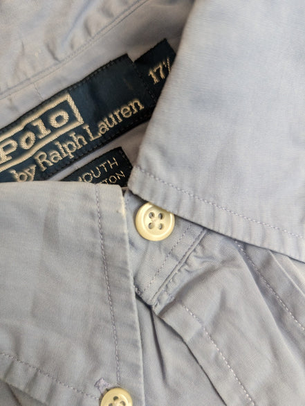 CHEMISE POLO Ralph Lauren homme XXL Classic Bleu Zinc défaut 💨