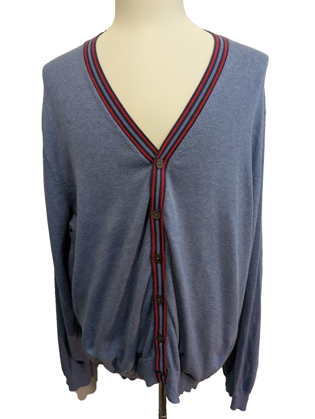 Gilet Boutonné Brooks Brothers 346 Bleu Clair 100% Coton Supima - Taille XXL