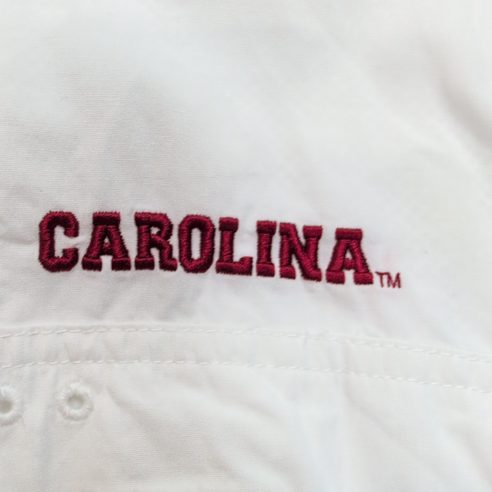 Chemise Pêche Columbia PFG Carolina Gamecocks XL Blanc Poisson Manches longues