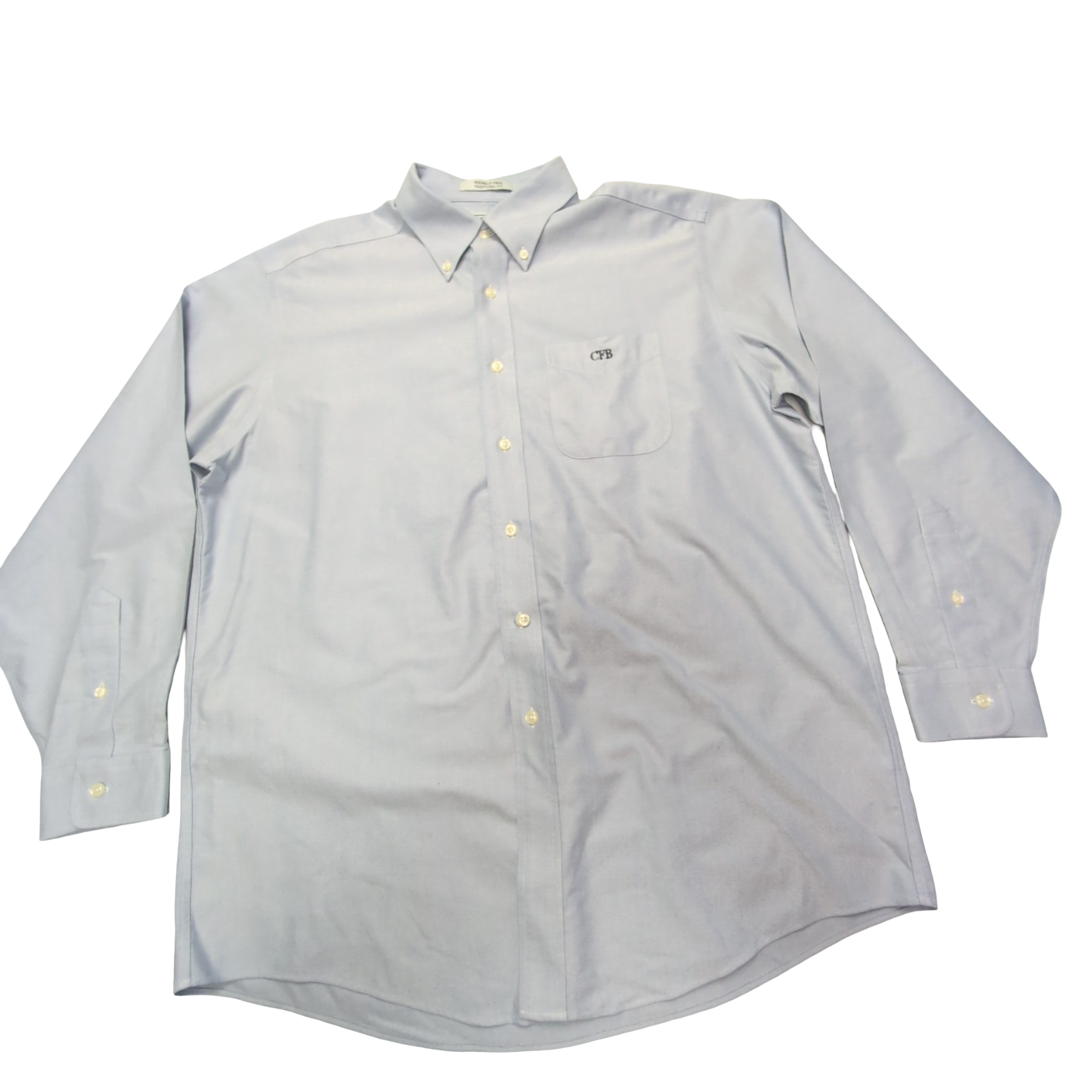 Chemise L.L. Bean bleu uni taille L/XL #162e